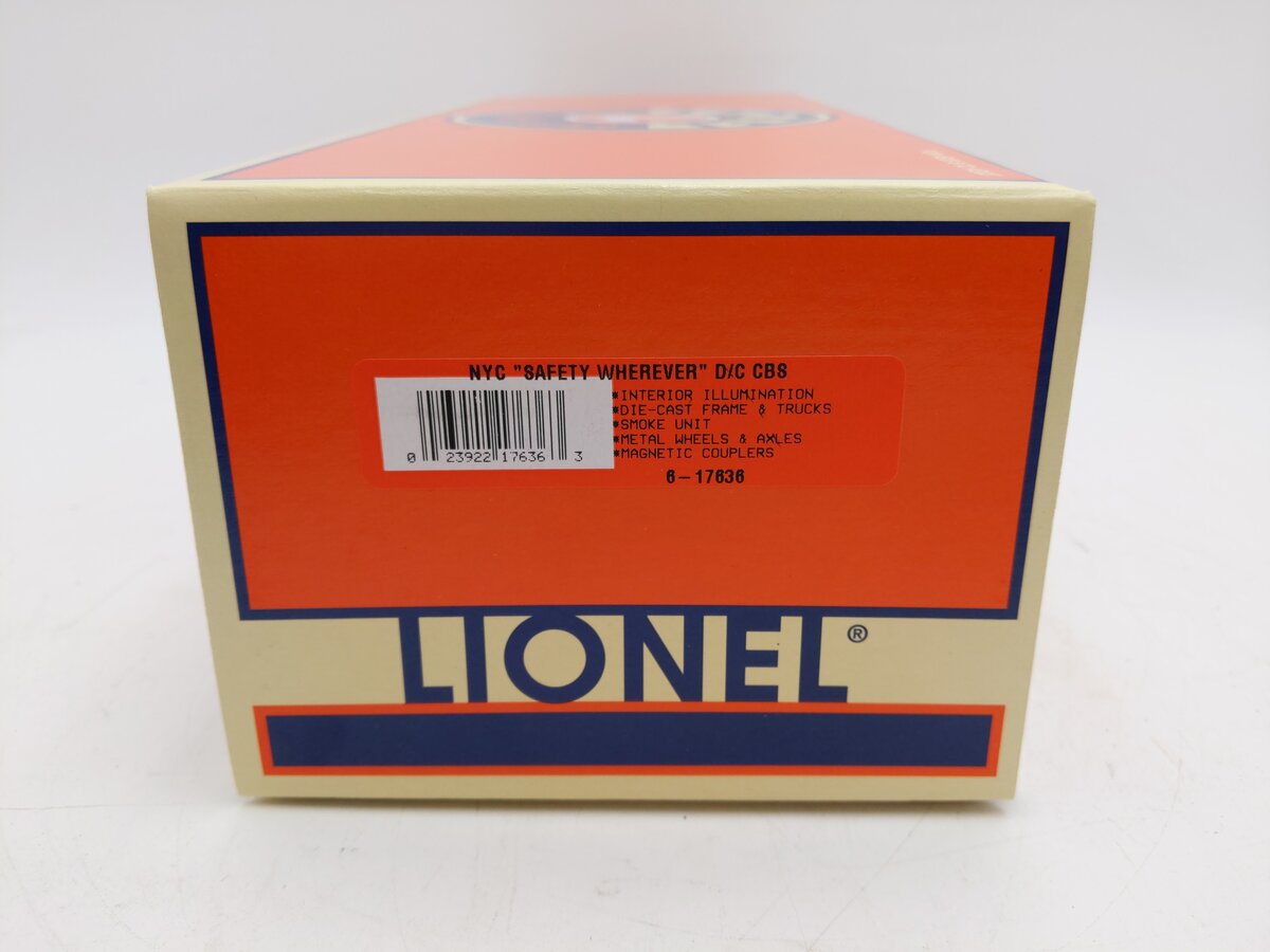 Lionel 6-17636 O Gauge New York Central Die-Cast Safety Caboose #18096 LN/Box