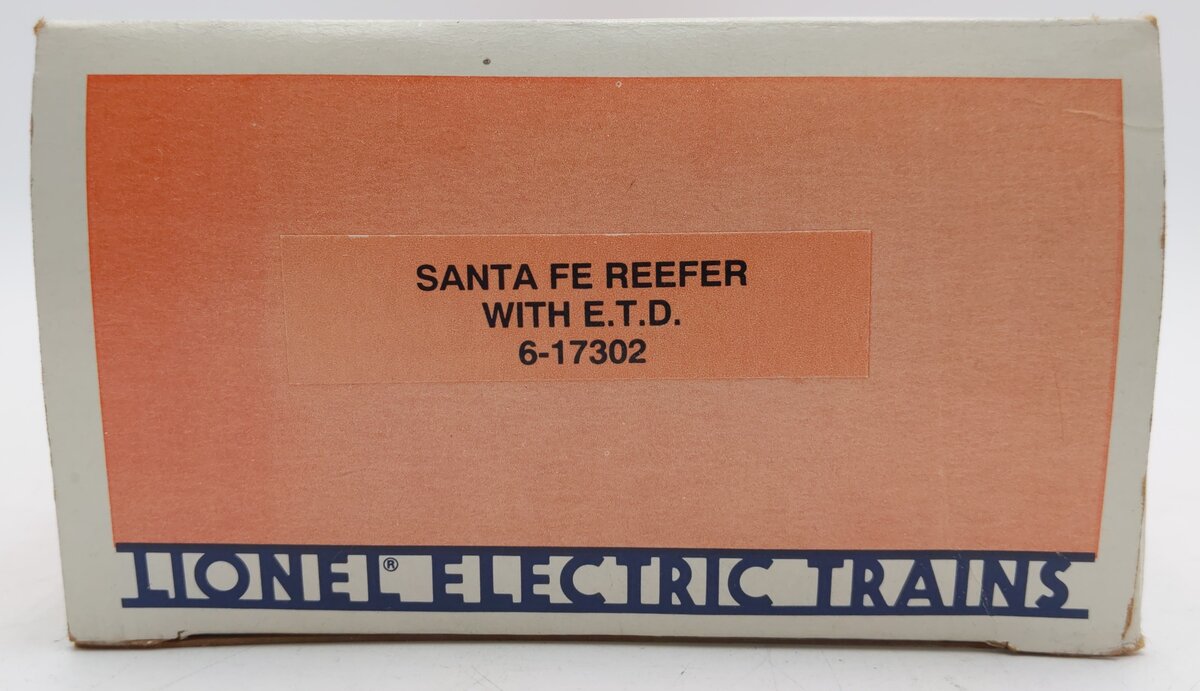 Lionel 6-17302 O Gauge Santa Fe Reefer w/ ETD LN/Box