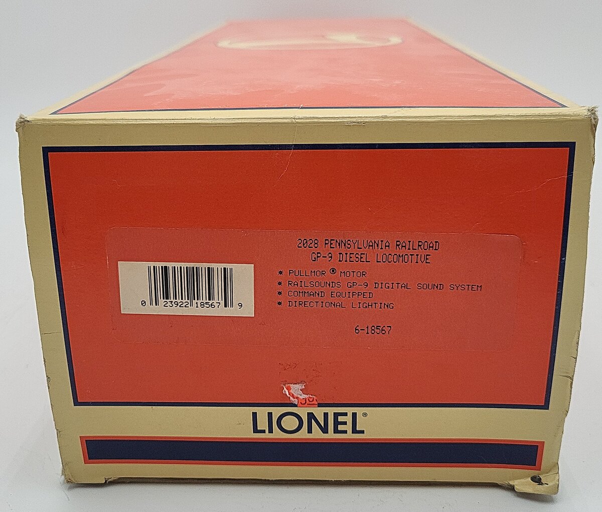 Lionel 6-18567 O Gauge Pennsylvania GP-9 Diesel Locomotive #2028 EX/Box