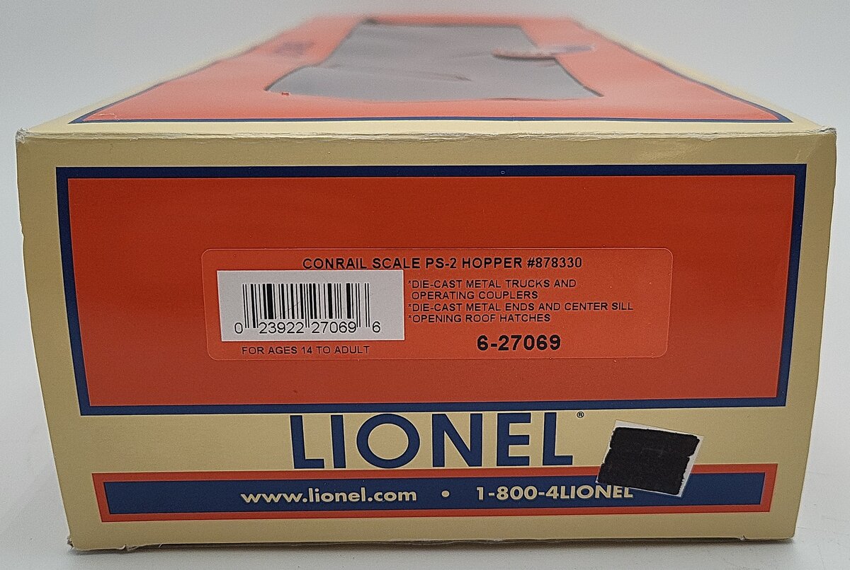 Lionel 6-27069 Conrail PS-2 Hopper LN/Box