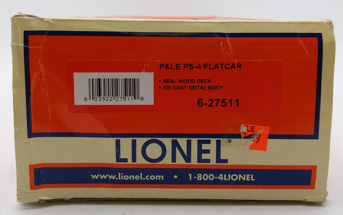 Lionel 6-27511 O Gauge Pittsburgh and Lake Erie PS-4 Flatcar #1154 EX/Box