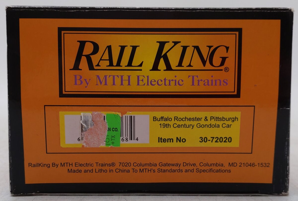 MTH 30-72020 Buffalo Rochester & Pittsburgh Gondola Car - 19th Century EX/Box