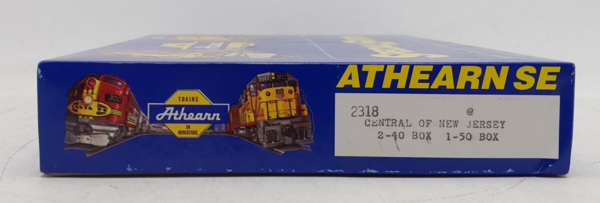 Athearn 2318 HO Scale Central Of New Jersey Boxcar Kit (Pack of 3) VG/Box