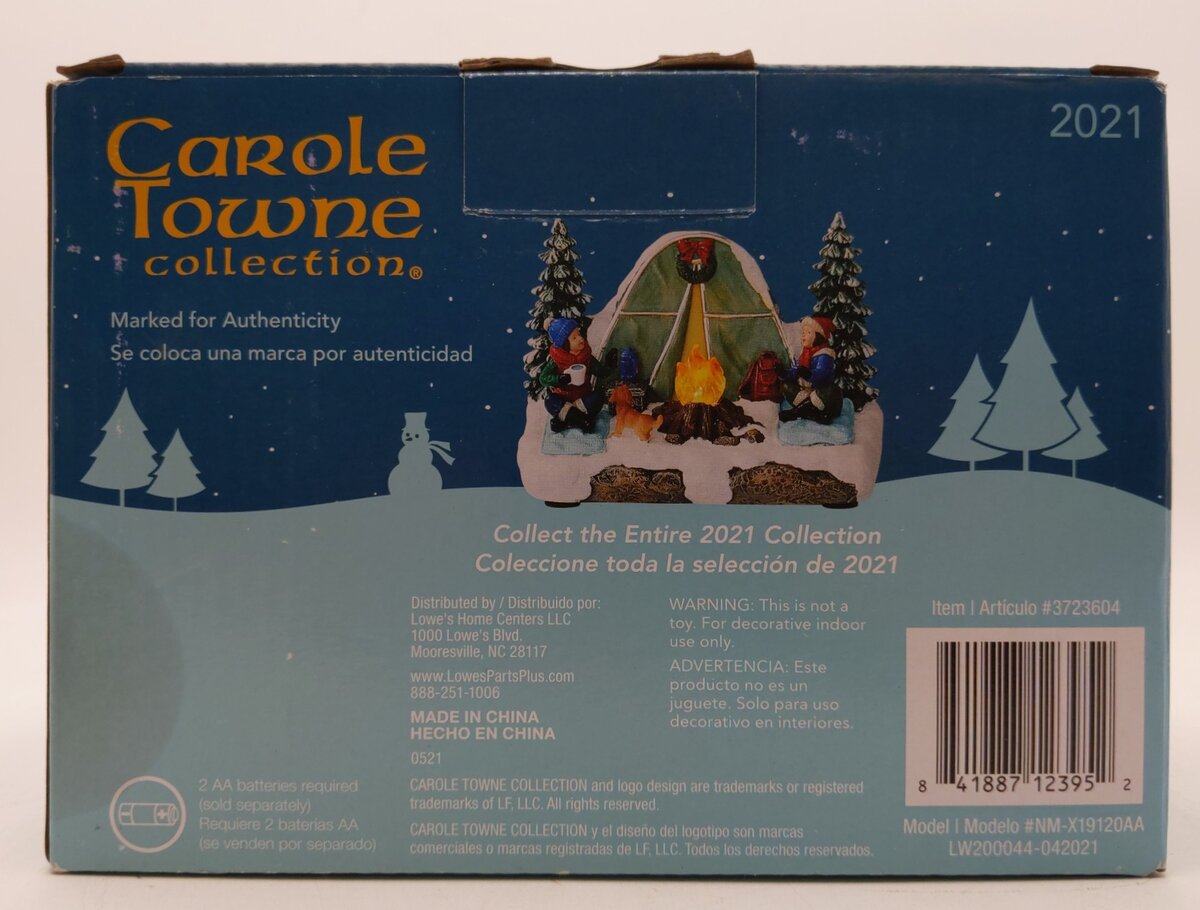 Lemax 3723604 Carole Town Collection "R+A Camp Ground" LN/Box