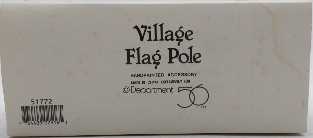 Dept 56 5177-2 Village Flag Pole LN/Box
