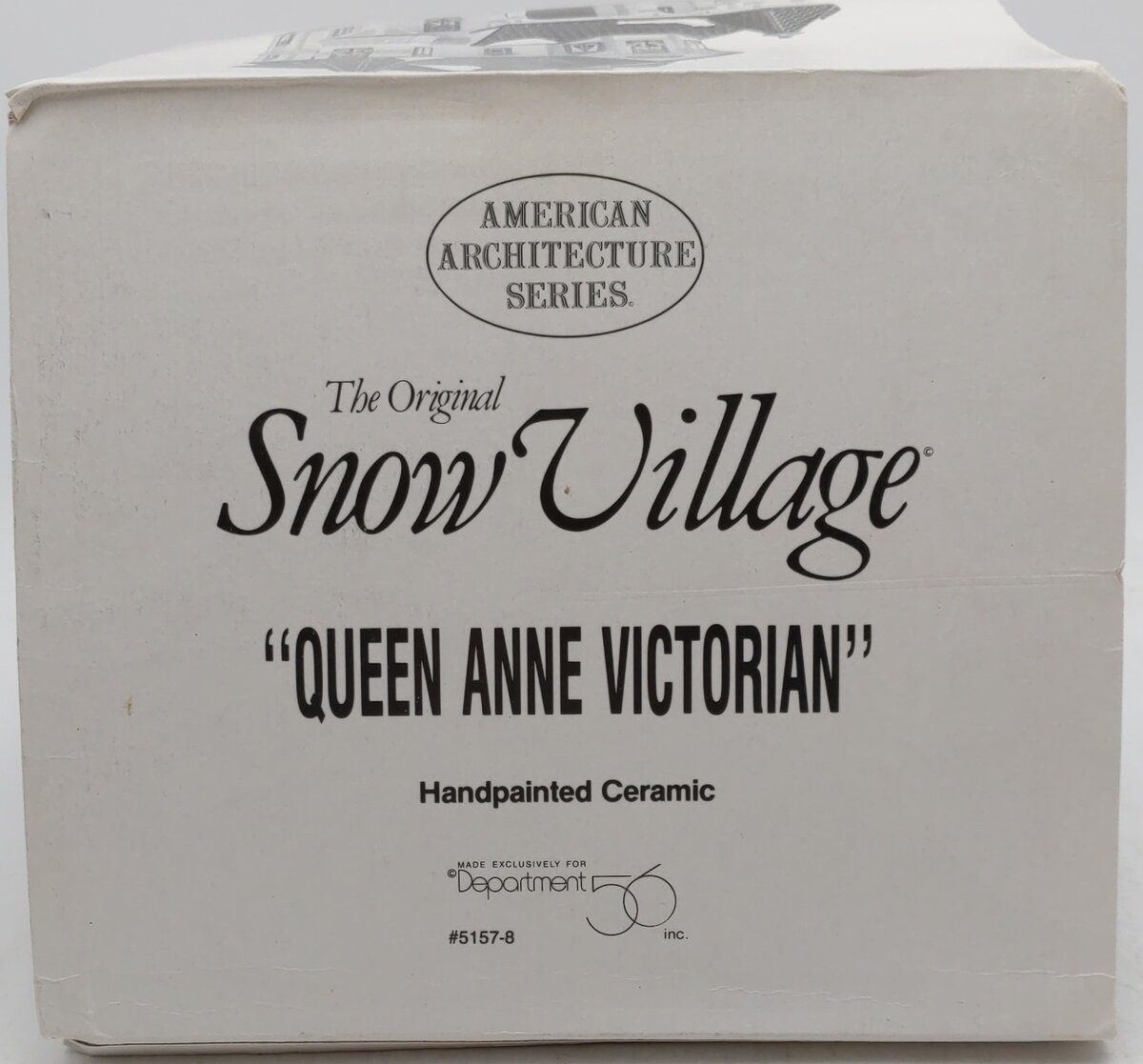 Dept 56 5157-8 Queen Anne Victorian Ceramic House LN/Box