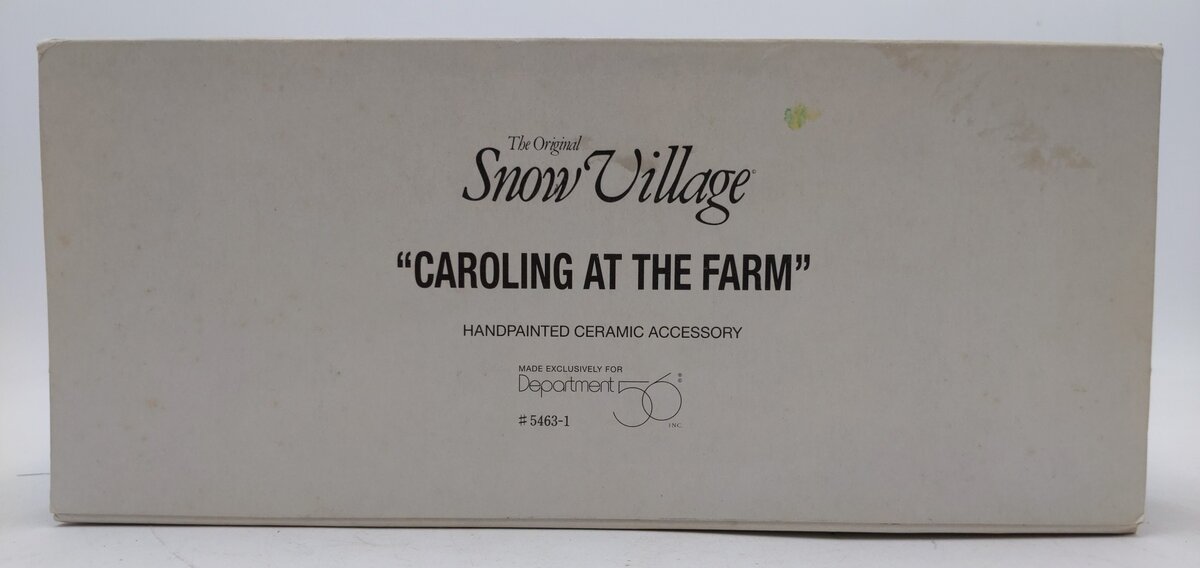 Dept 56 5463-1 Snow Village "Caroling At The Farm" LN/Box