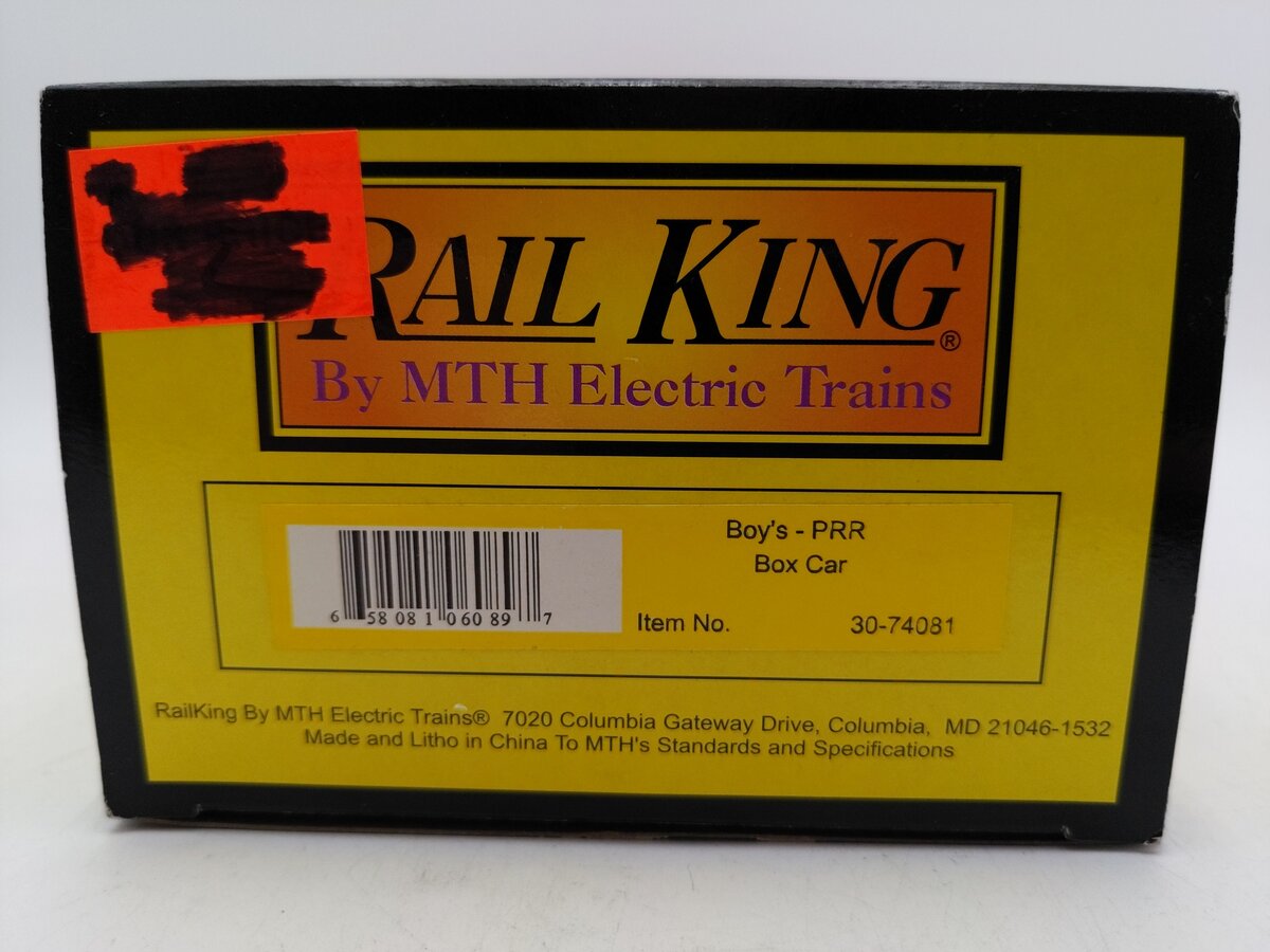 MTH 30-74081 Pennsylvania Railroad Boxcar (Boy's) LN/Box