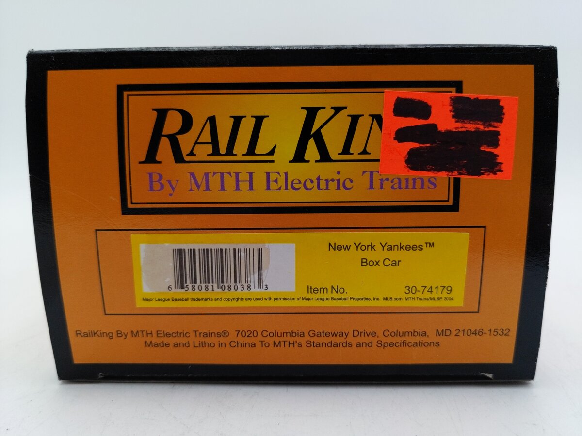 MTH 30-74179 O Scale New York Yankees Boxcar LN/Box