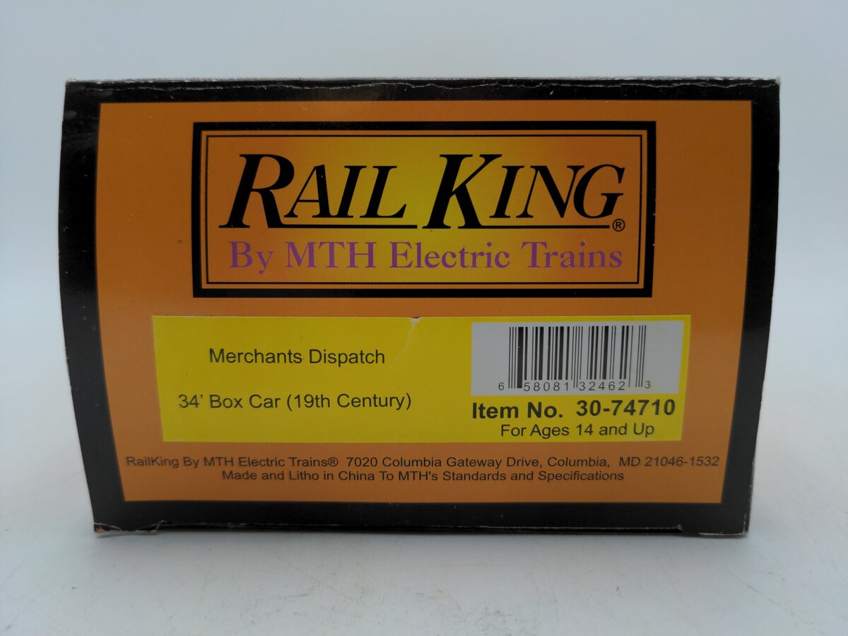 MTH 30-74710 O Gauge Merchants Dispatch Boxcar/19th Century LN/Box