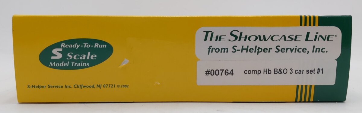 S-Helper 00764 S Gauge B&O Comp HB Hopper 3 Car Set LN/Box