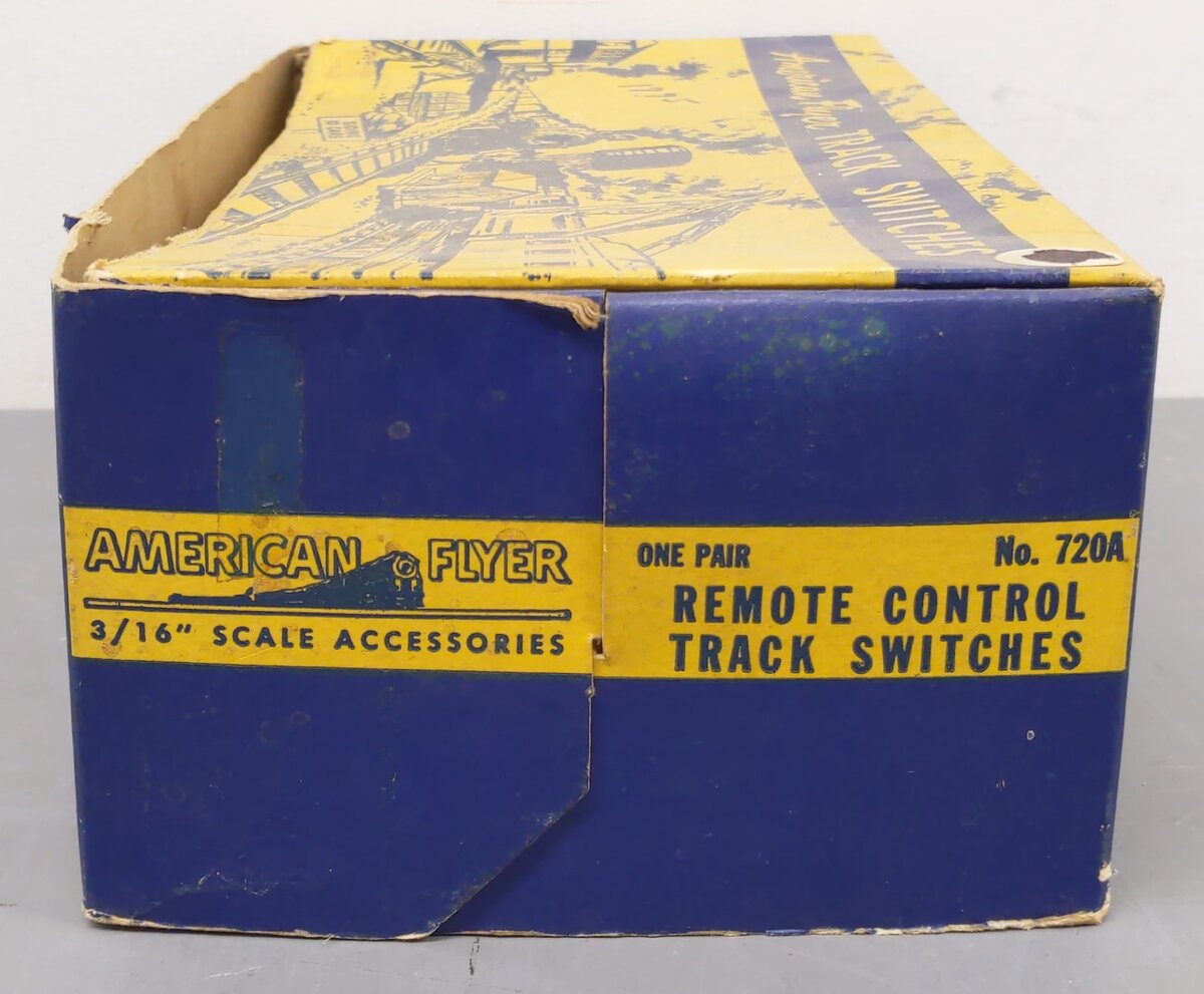 American Flyer 720A Vintage S Electric Remote Control Switches (Pair) VG/Box
