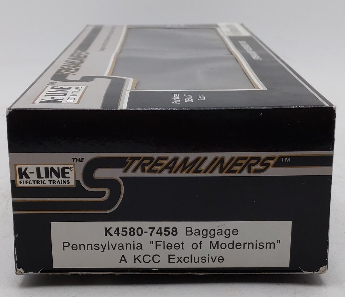 K-Line K4580-7458 O PRR "Fleet of Modernism" 12.5" Streamliner Baggage Car #7458 EX/Box