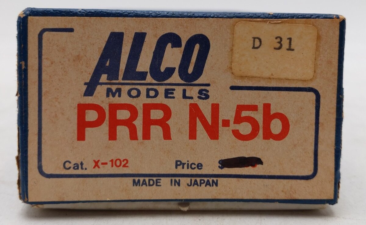Alco Models X-102 HO Brass PRR N-5b Caboose - unpainted EX/Box