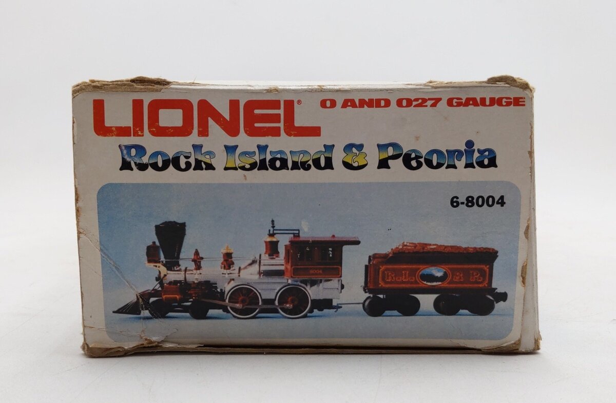 Lionel 6-8004 O Rock Island & Peoria Steam Locomotive & Tender EX/Box
