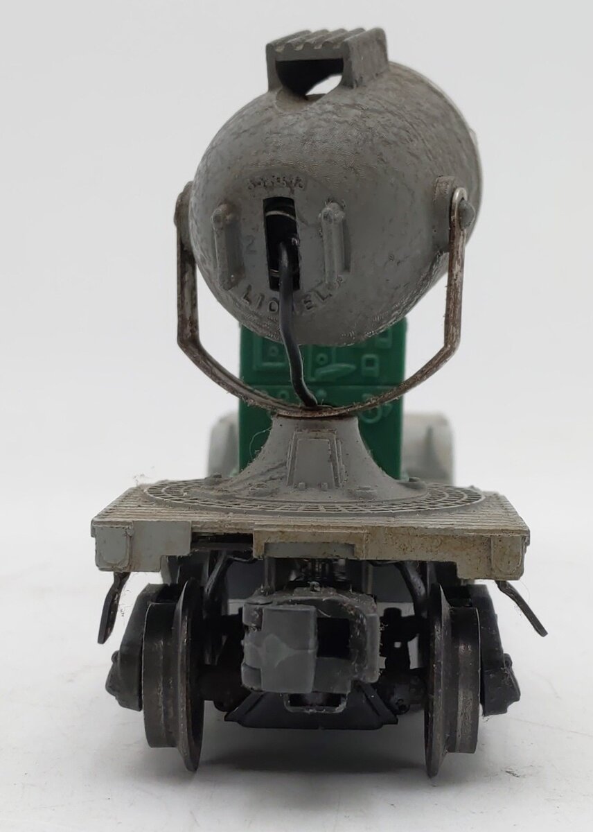 Lionel 6520 Vintage O Green Generator Operating Searchlight Car - Rare VG