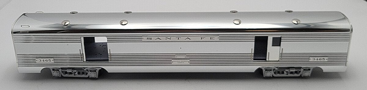 K-Line K4630-33465 O Santa Fe 18" Aluminum Baggage Car #3465 EX