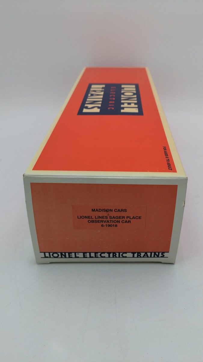 Lionel 6-19018 O Gauge Lionel Lines 'Sager Place' Observation Car #9018 EX/Box
