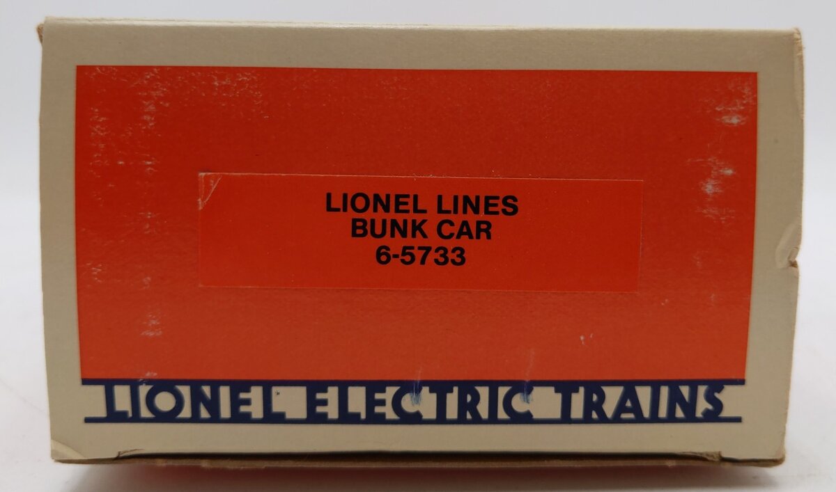 Lionel 6-5733 O Gauge Lionel Lines Illuminated Bunk Car LN/Box