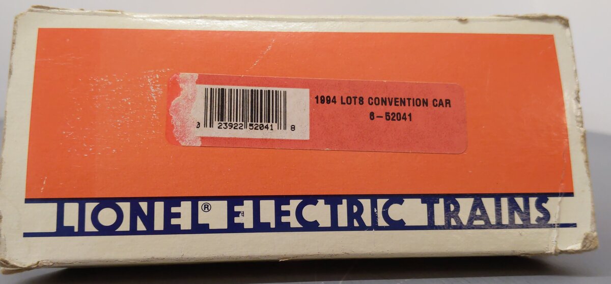 Lionel 6-52041 O Gauge LOTS 1994 Burlington Northern TTUX Flat Car with Trailers EX/Box