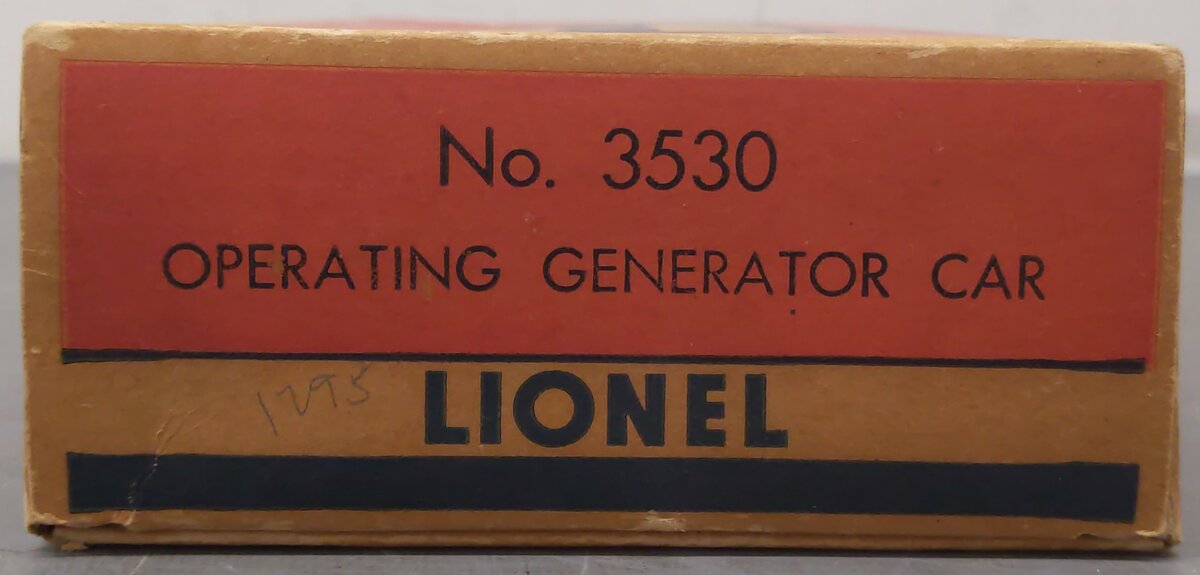 Lionel 3530 Vintage O Electromotive Car with Extension Searchlight VG/Box