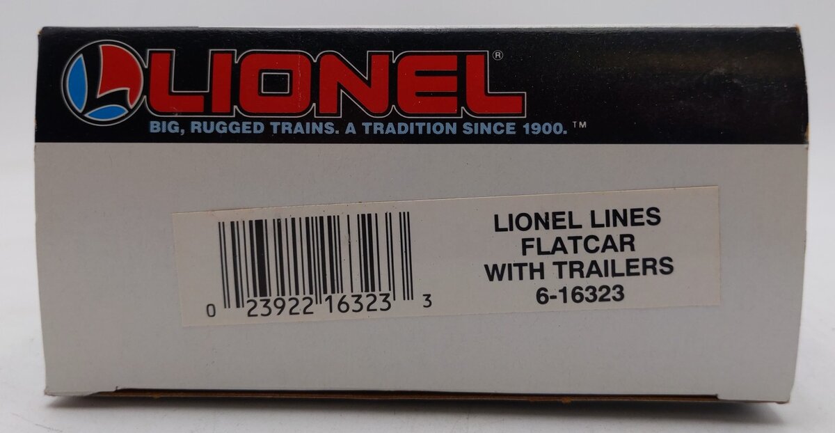 Lionel 6-16323 O Gauge Lionel Lines Flatcar w/ Trailers LN/Box