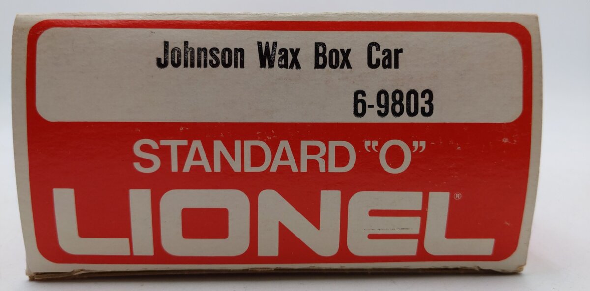 Lionel 6-9803 O Gauge Johnson Wax Box Car EX/Box