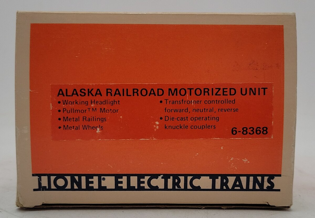 Lionel 6-8368 O Gauge Alaska RR Motorized Unit Diesel Locomotive EX/Box
