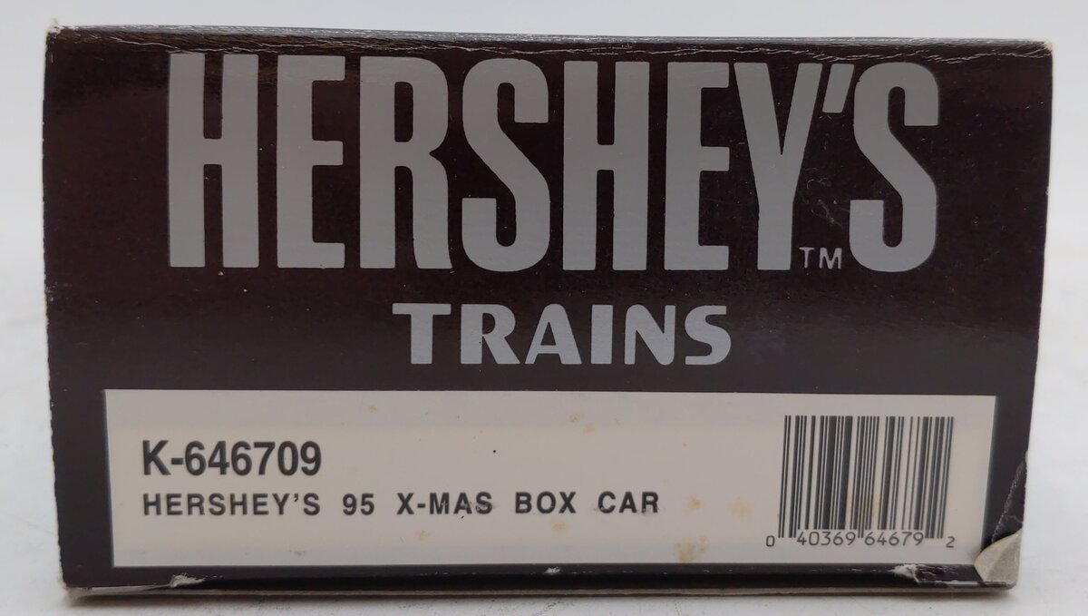 K-Line K-646709 O Hershey's 1995 Christmas Boxcar EX/Box