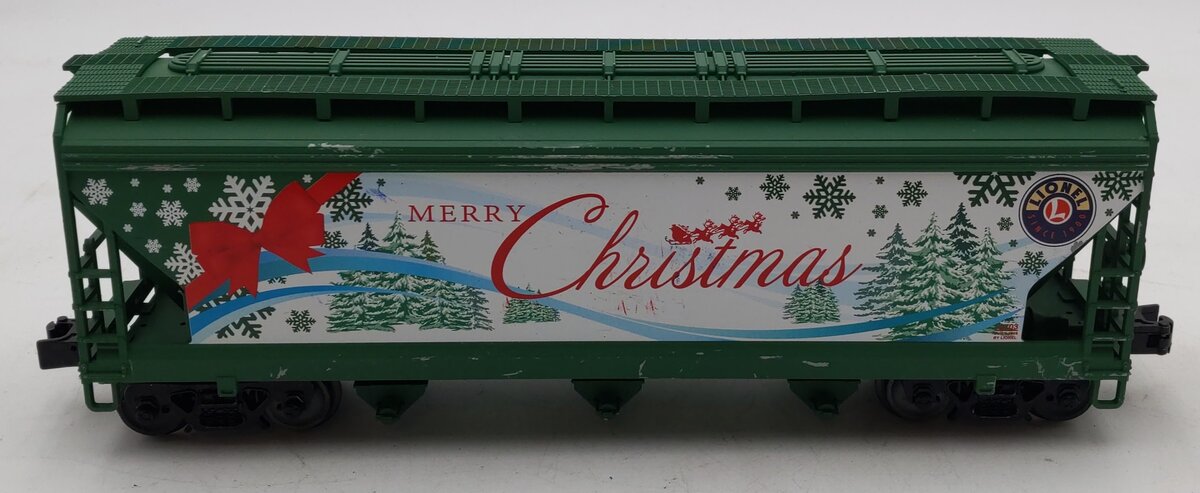 Lionel 3-18703 O Merry Christmas Lionscale 3-Bay Hopper EX