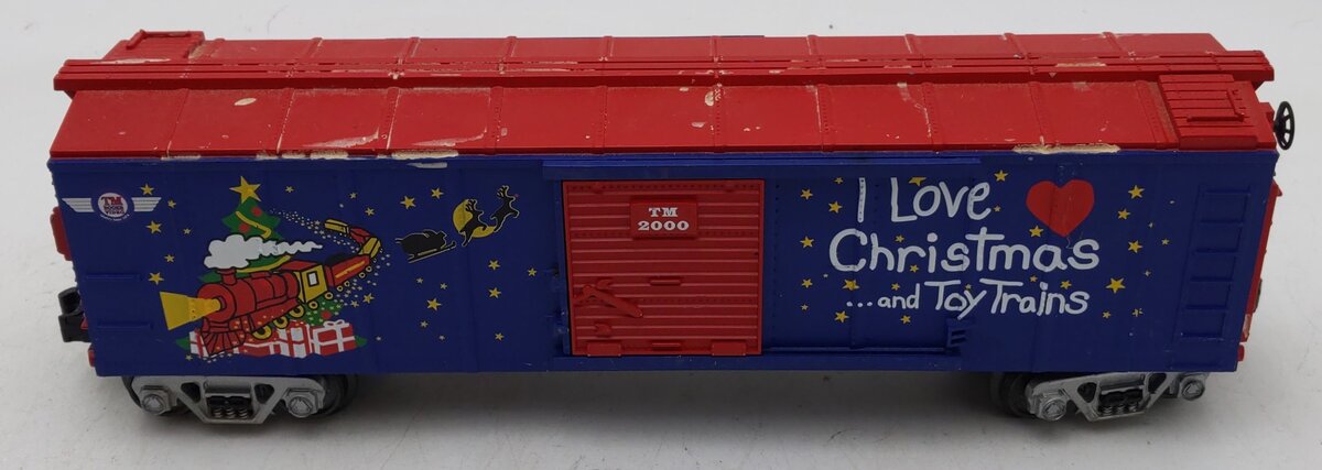 MTH 30-7451 O Gauge I Love Christmas & Toy Trains Boxcar #2000 VG