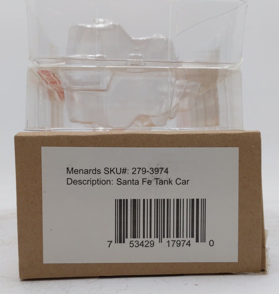 Menards 279-3974 O Gauge Santa Fe Tank Car #6185 EX/Box