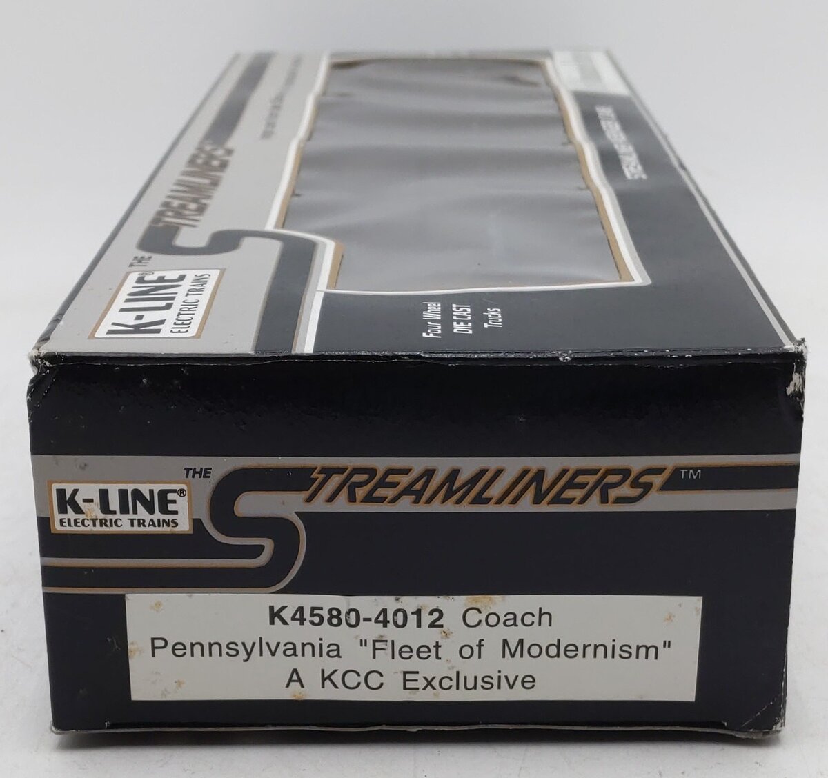 K-Line K4580-4012 O PRR " Fleet of Modernism" 13.5" Streamliner Coach Car #4012 NIB