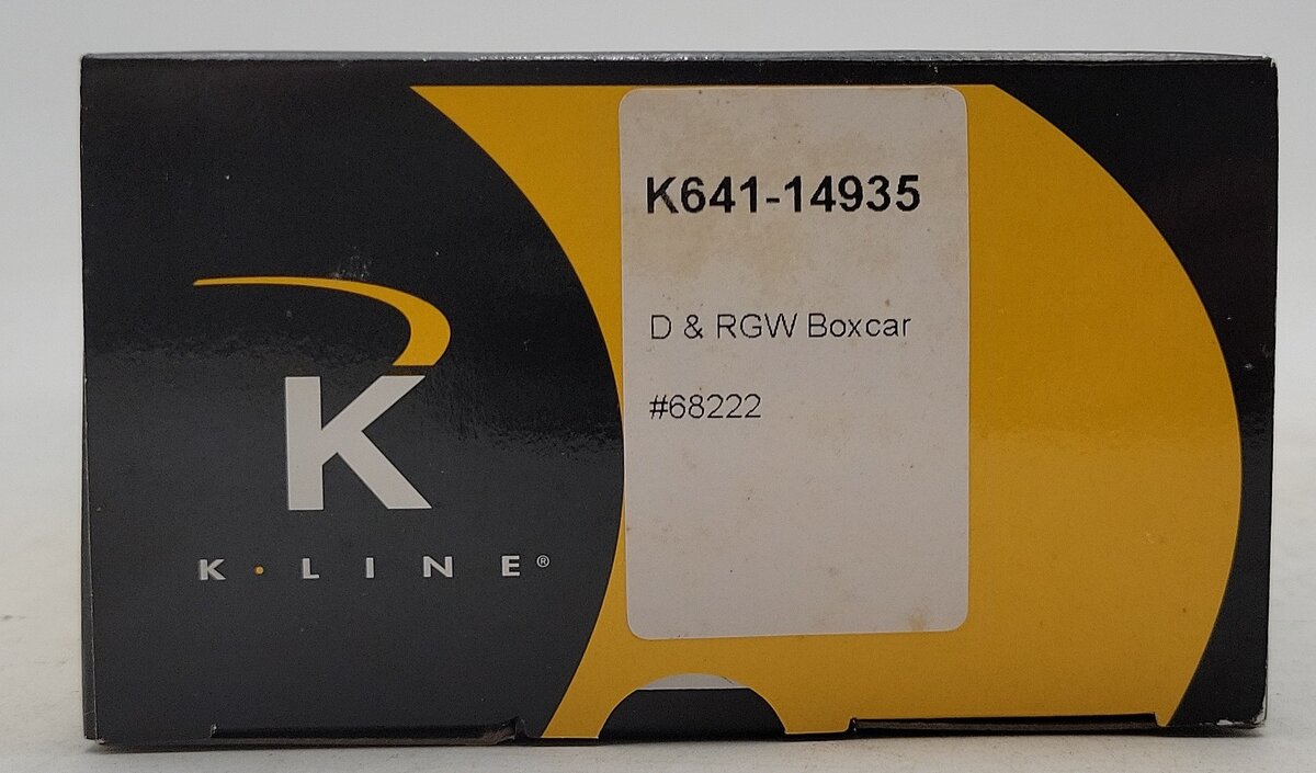 K-Line K641-14935 O Gauge Denver & Rio Grande Western Boxcar #68222 LN/Box