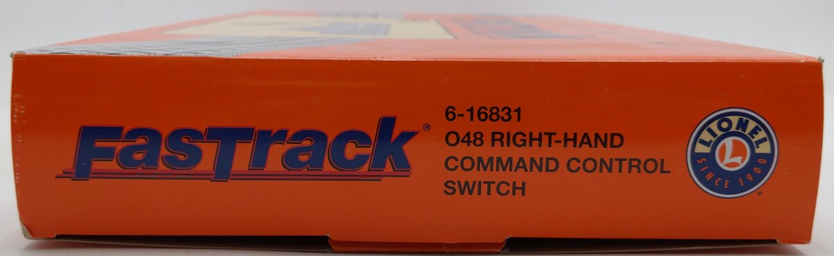Lionel 6-16831 O48 FasTrack Command Control Right Hand Switch Turnout EX/Box