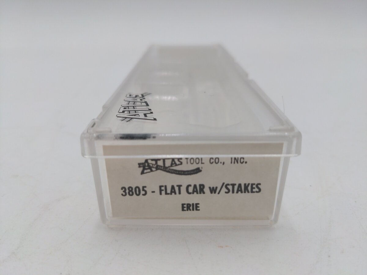 Atlas 3805 N Erie Flatcar w/ Stakes #7220 EX/Box