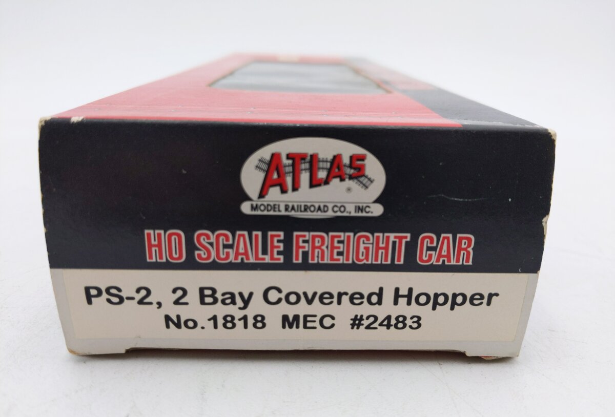 Atlas 1818 HO Scale Maine Central PS-2 2-Bay Covered Hopper #2483/Box
