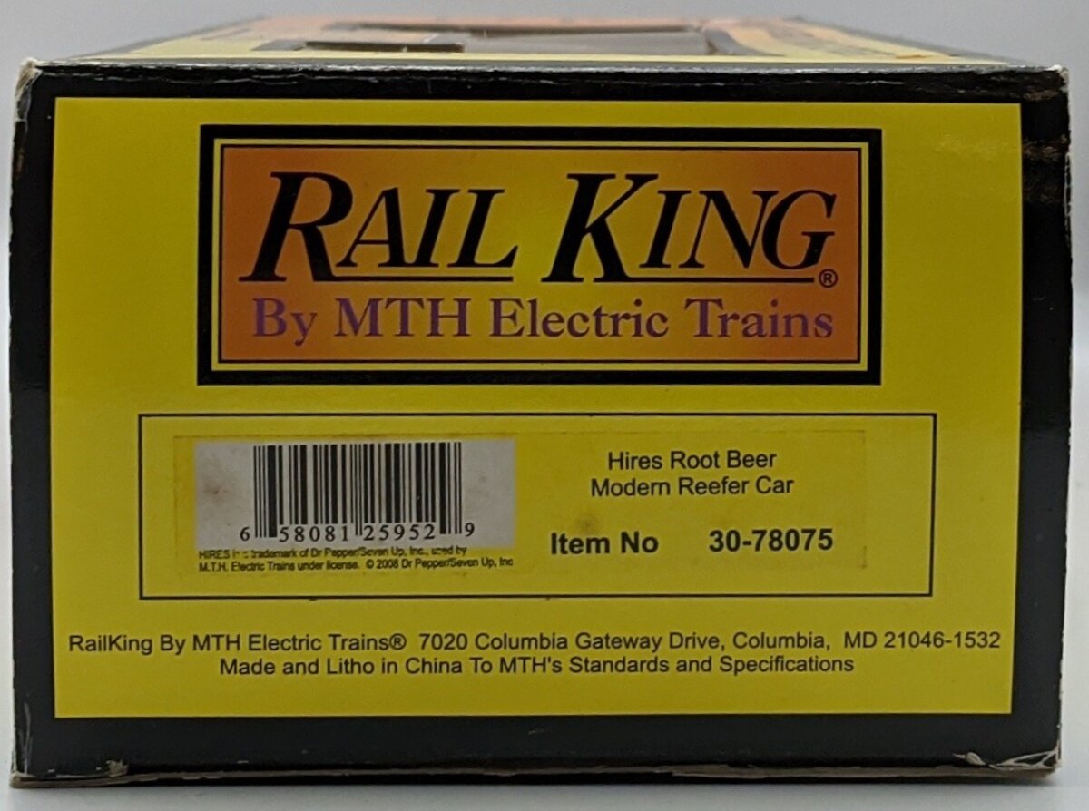 MTH 30-78075 Hires Root Beer Modern Reefer Car LN/Box