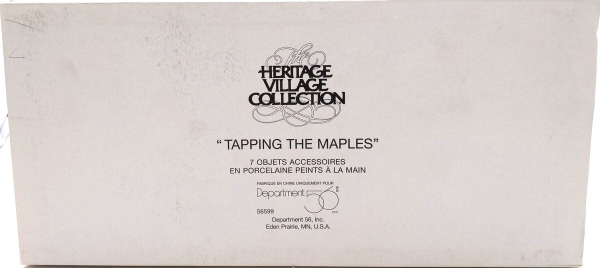 Dept 56 56599 Tapping The Maples Set EX/Box