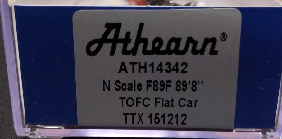 Athearn 14342 N TTX/Brown F89F TOFC Flat Car #151212 LN/Box