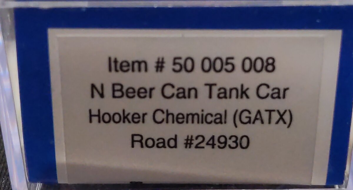 Atlas 50005008 N GATX Corporation Beer Can Tank Car #24930 LN/Box