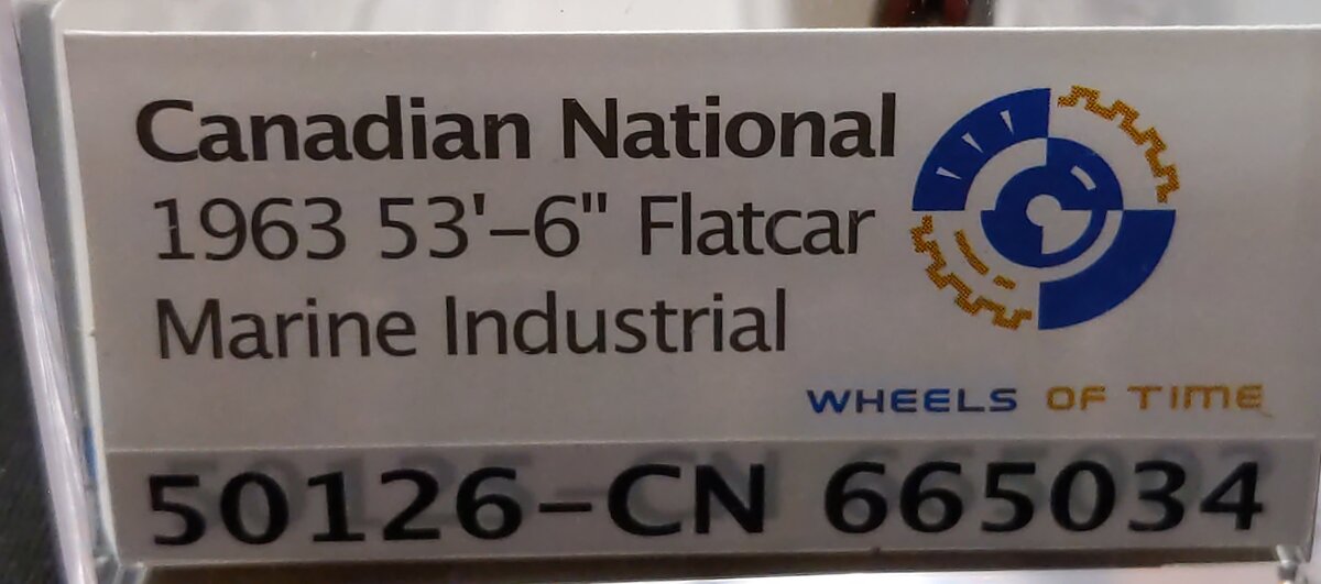Wheels of Time 50126 N CN 53' 6" Welded Fish Belly Flatcar #665034 LN/Box