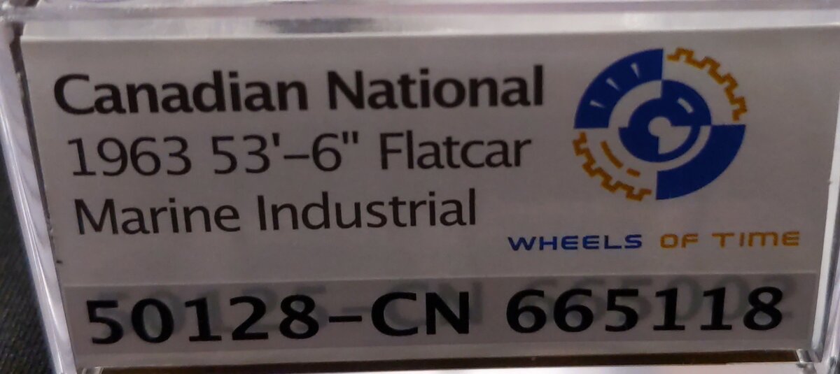 Wheels of Time 50128 N Canadian National 53'6'GP Flatcar #665118 LN/Box