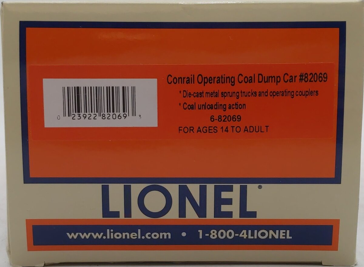 Lionel 6-82069 O-27 Conrail Coal Dump Car LN/Box