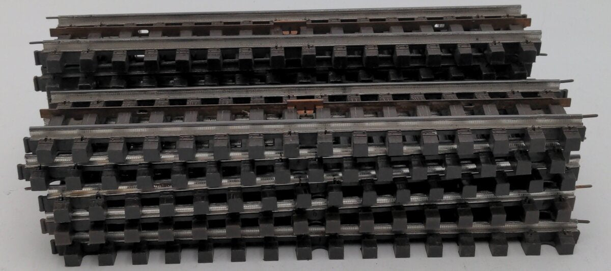 Lionel 34 Super O 6" Half Straight Track Sections (11) VG
