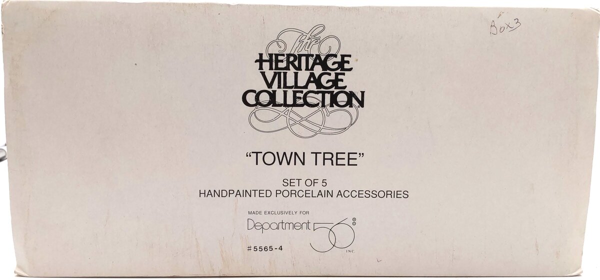 Dept 56 5565-4 Heritage Village - Town Tree with Light EX/Box