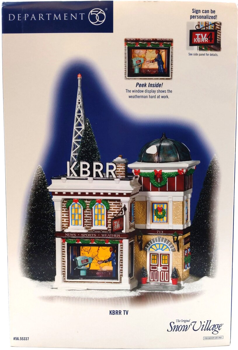 Dept 56 55337 Snow Village "KBRR TV" LN/Box