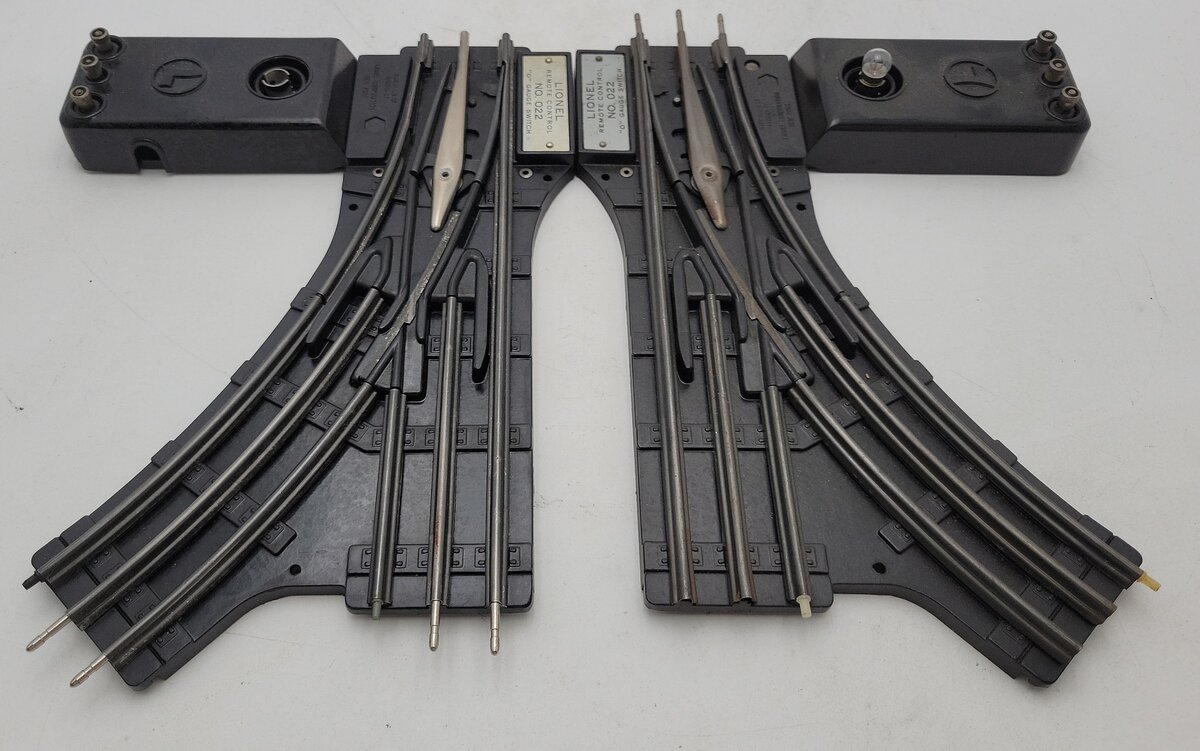 Lionel O22 Vintage O Left-Hand & Right-Hand Electric Remote Switches (Pair of 2) VG
