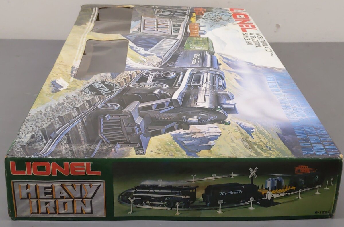 Lionel 6-1252 O Gauge Rio Grande Heavy Iron Six Unit Freight 2-4-2/Box