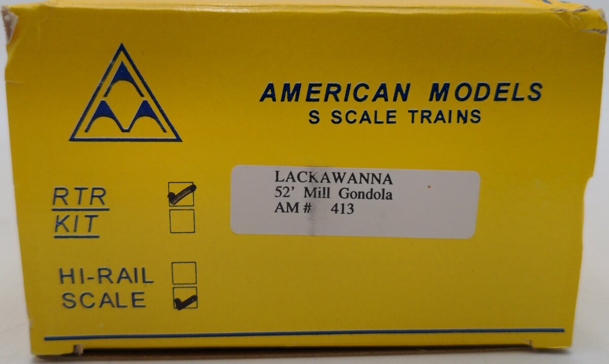 American Models 4413 S Scale Lackawanna 52' Gondola EX/Box
